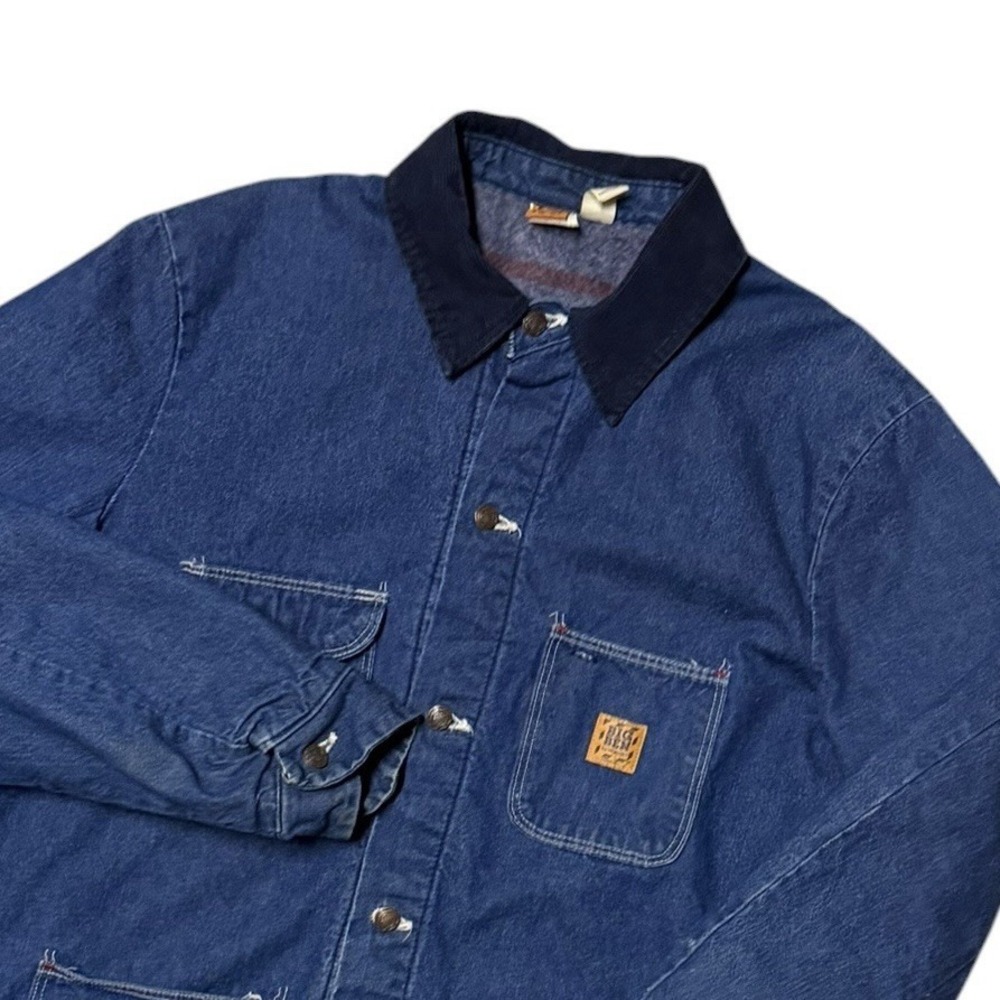 Vintage Big Ben Wrangler Jacket Men 46 XL Denim Blanket Lined Chore Corduroy USA
